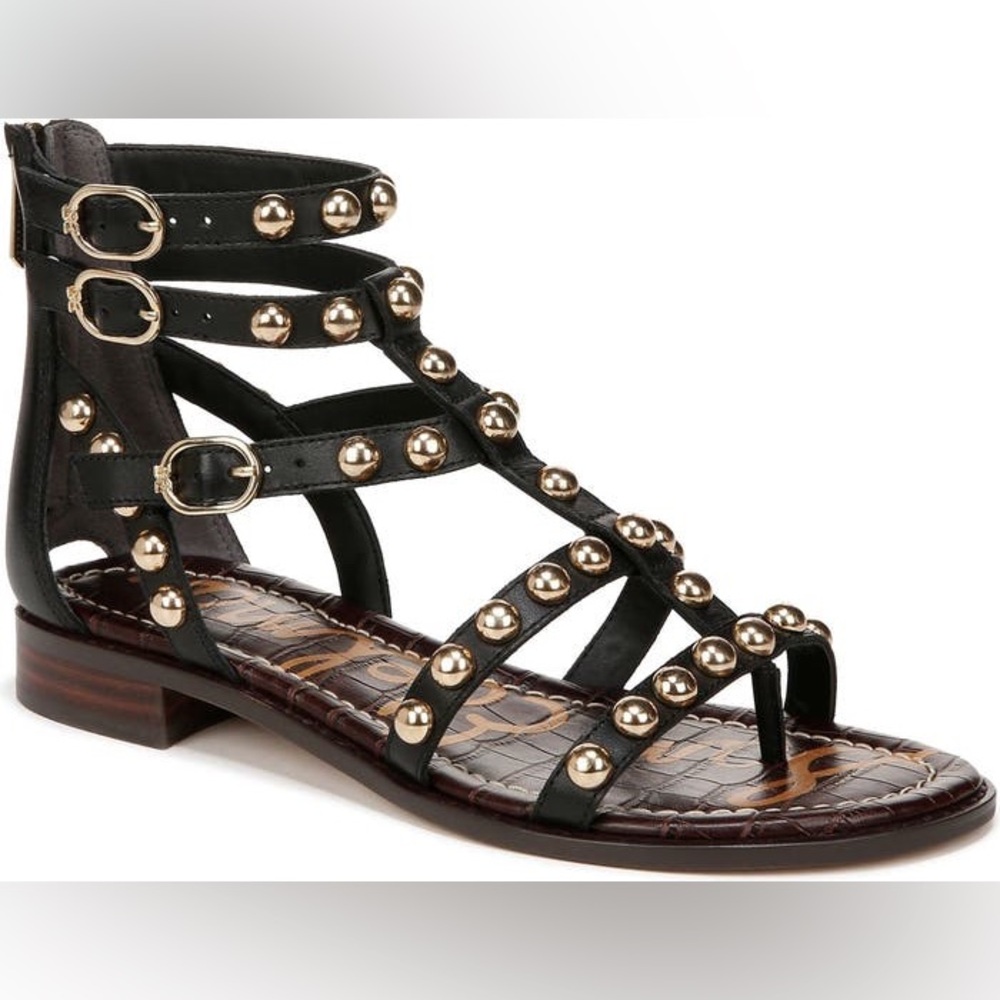 Sam Edelman Estella Sandal (7.5): black leather